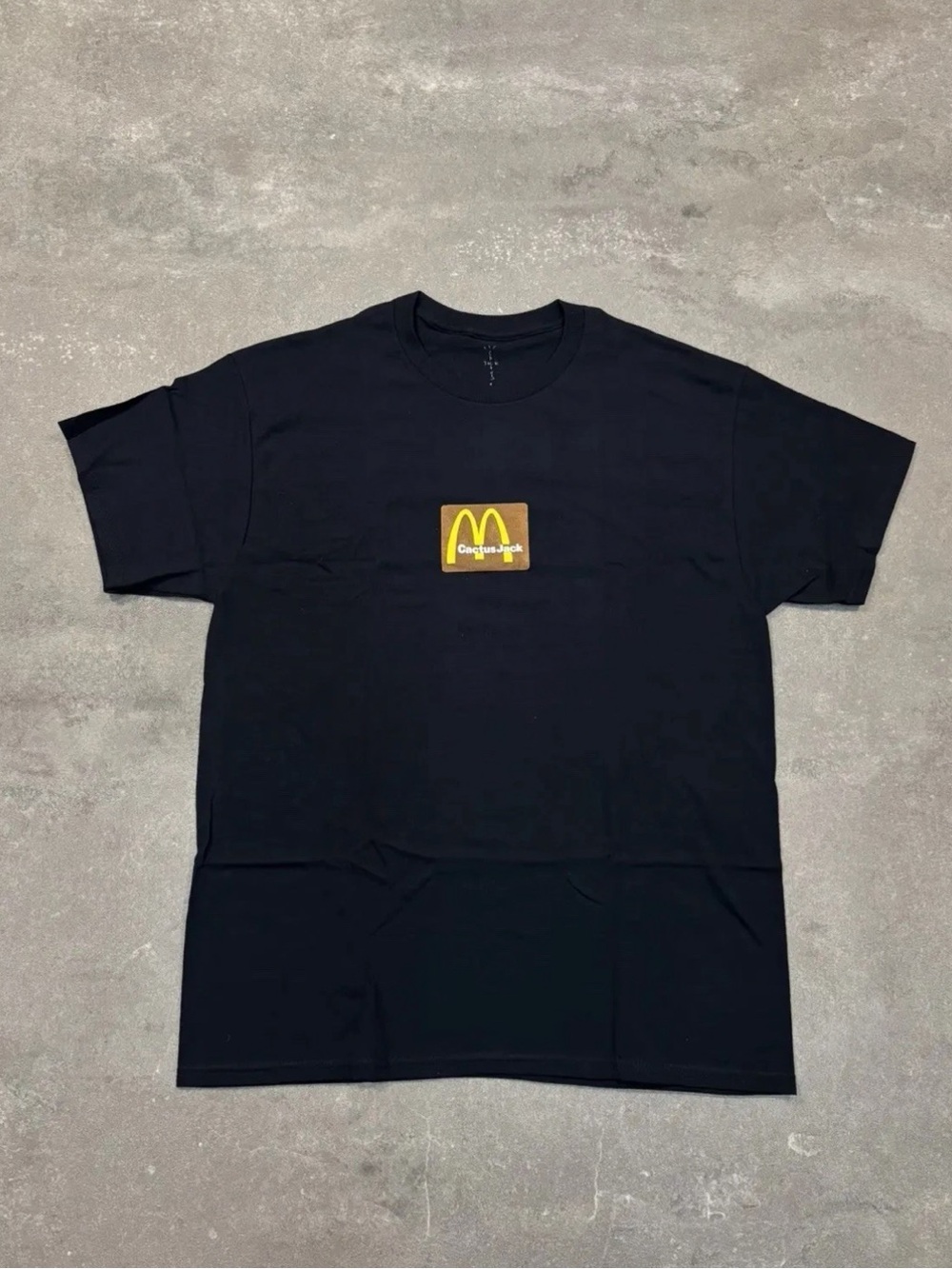 Mcdonald’s X Travis Scott Sesame T-Shirt Black/Brown Brand New Large